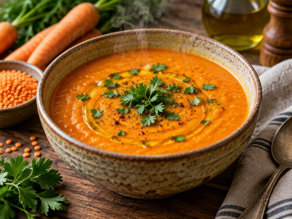 Soupe Corail Lentilles Corail & Carottes
