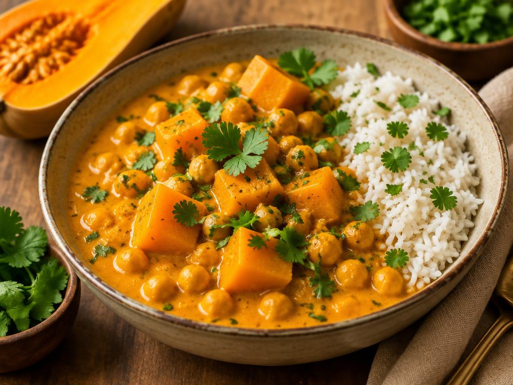 Curry de Butternut & Pois Chiches