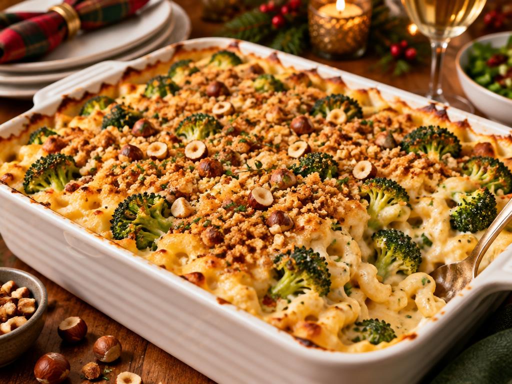 Gratin de Pâtes au Brocoli Façon Fêtes