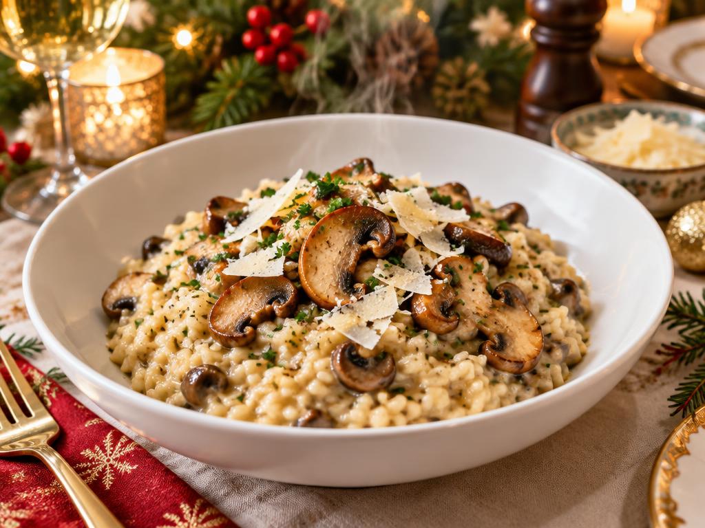 Risotto Festif aux Champignons