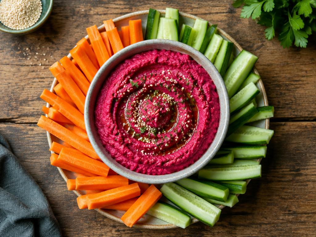 Houmous de Betterave & Crudités