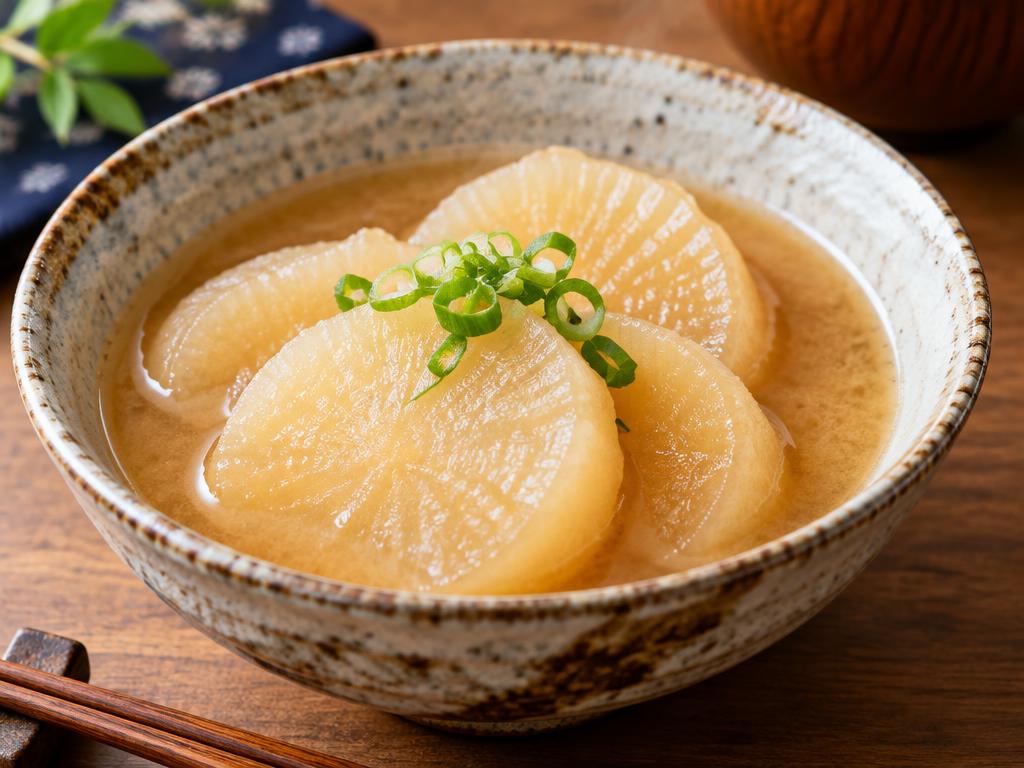 Daikon mijoté au miso