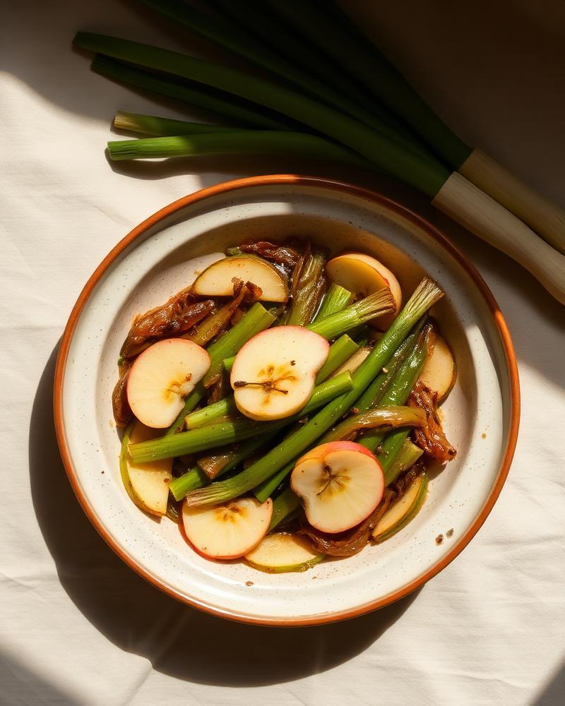 Poireaux Fondants à la Pomme